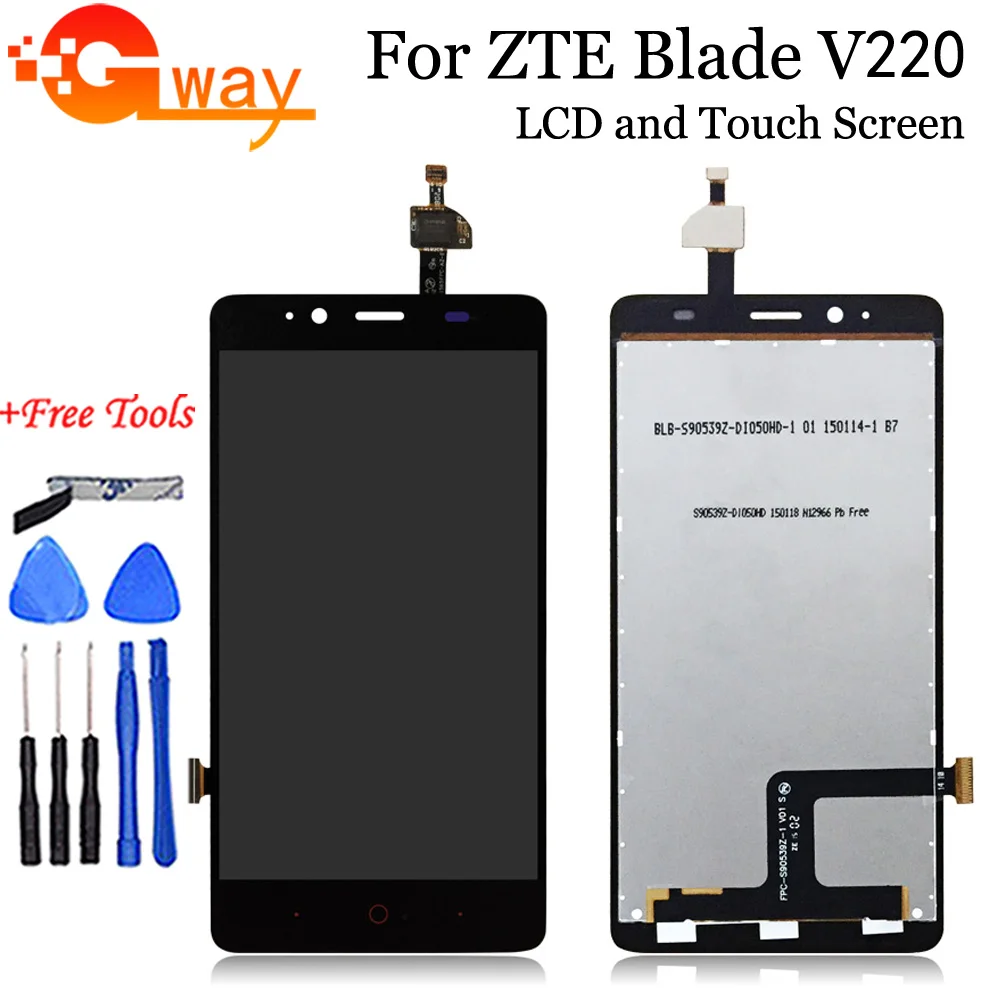 Для ZTE Blade V220 ЖК-дисплей + сенсорный экран в сборе Замена для смартфона Бесплатные