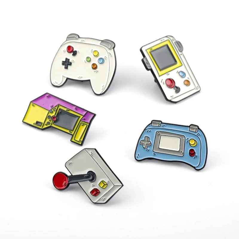 

Handheld Game Console Game Machine Enamel Pins Brooches Bag Clothes Lapel Pin Badge Jewelry Gift For Kids Children Women Men