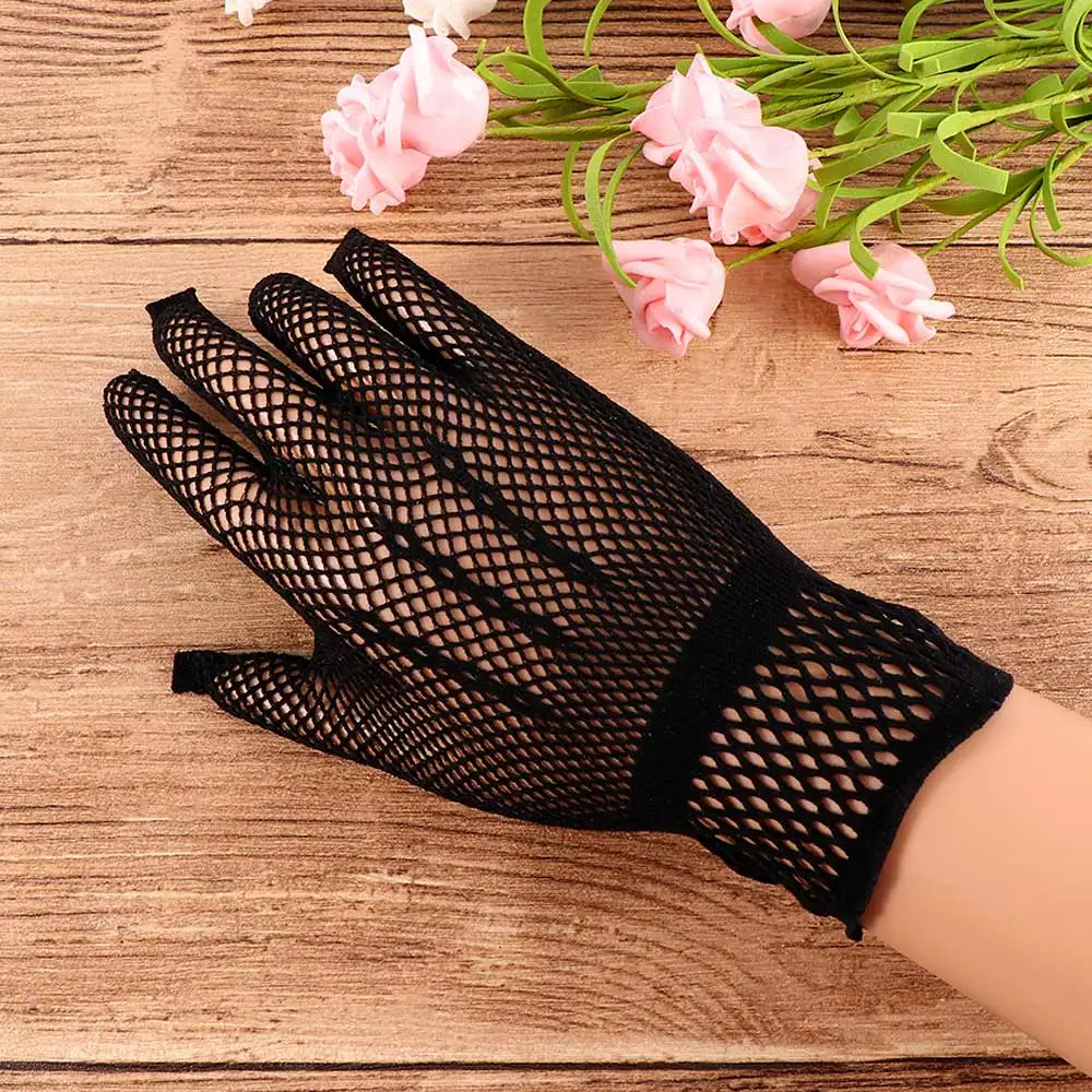 Женские летние перчатки для вождения с защитой от УФ-лучей сетчатые нейлоновые
