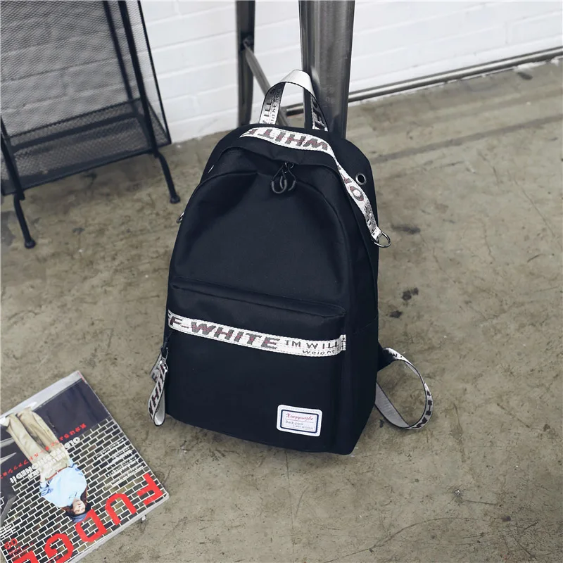 Black Gray Wobag Laptop Backpack Waterproof For Teenage Boys Girls Travel Anti theft Large Capacity Student Backpack School Bag - Цвет: Black Gray