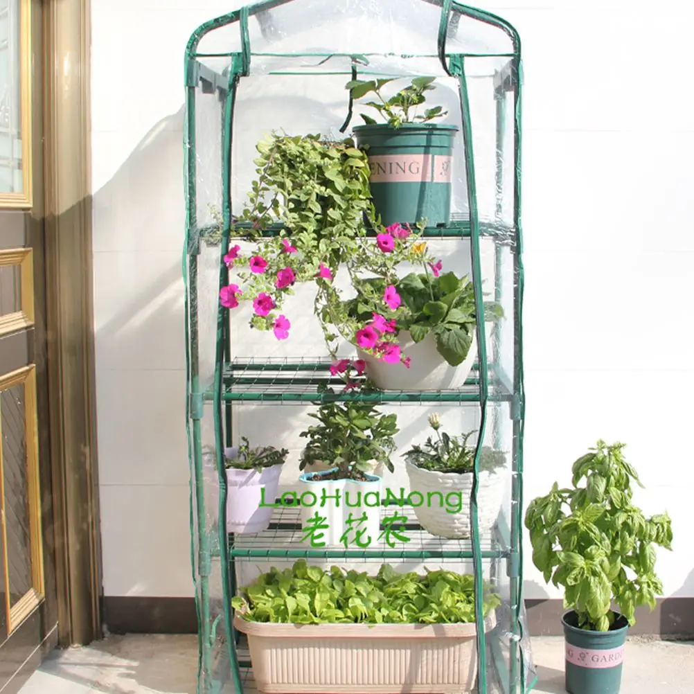 Мини стойка для теплицы портативная четырехслойная сада улицы и помещения