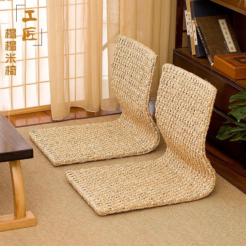 Straw Rattan Chair Bed Computer Chair Single Bay Window Seat And Room Chair