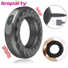 10 режимов кольцо-вибратор на пенис кольцо на член секс-игрушки для мужчин USB аккумуляторная эрекция кольца вибратор с кольцом для пениса для пары