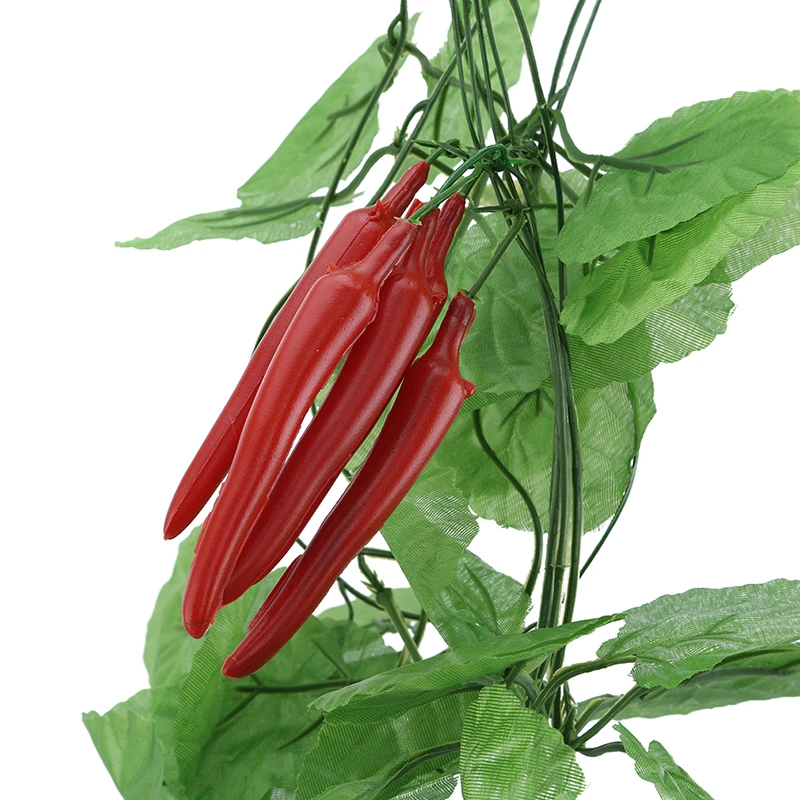 

Artificial Simulation Food Vegetables Fake Chili Pepper Fruit Photography Props For Decoration Room Home Christmas Wall Decor