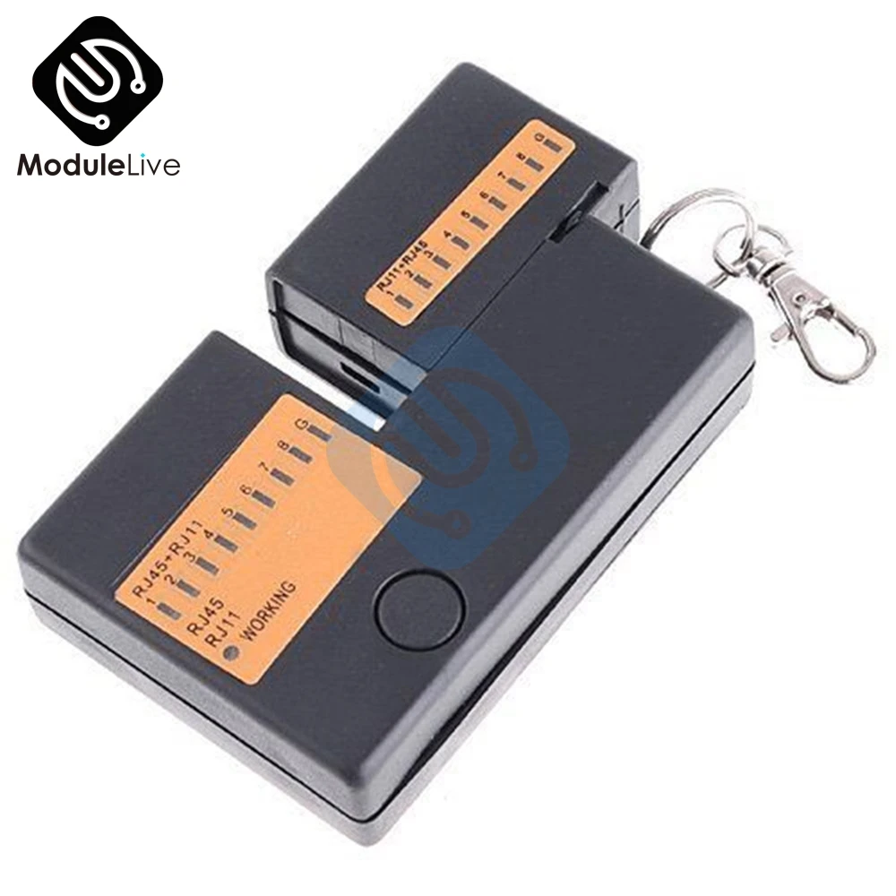 Профессиональный мини тестер для сетевых кабелей LAN Cat5 RJ11 RJ45|tester rj45|tester rj11tester