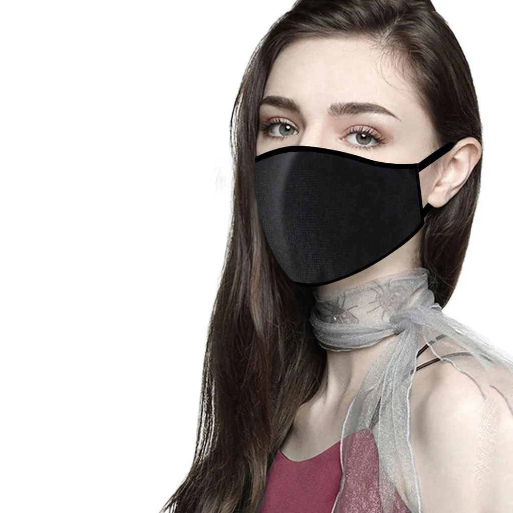 

1PC Adult Mask PM2.5 Outdoor Warm Face Mask Adult Women 3D Print Masks Fashion Elastic Washable Fabric Mask Outdoor Face Cover