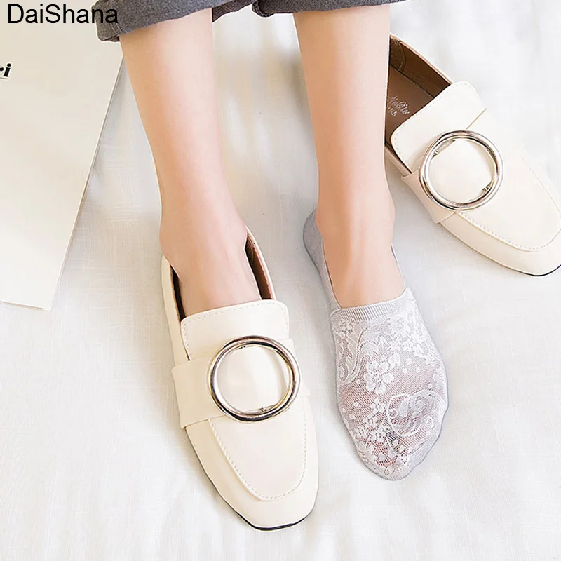 24 Hours Fast Ship Fashion Lace Flower Short Socks Women Girls Summer Socks Antiskid Invisible Ankle Socks Female Boat Socks