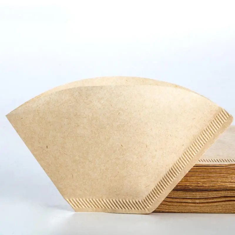 40 штук пакет деревянный оригинальный ручной капельный бумажный фильтр для кофе