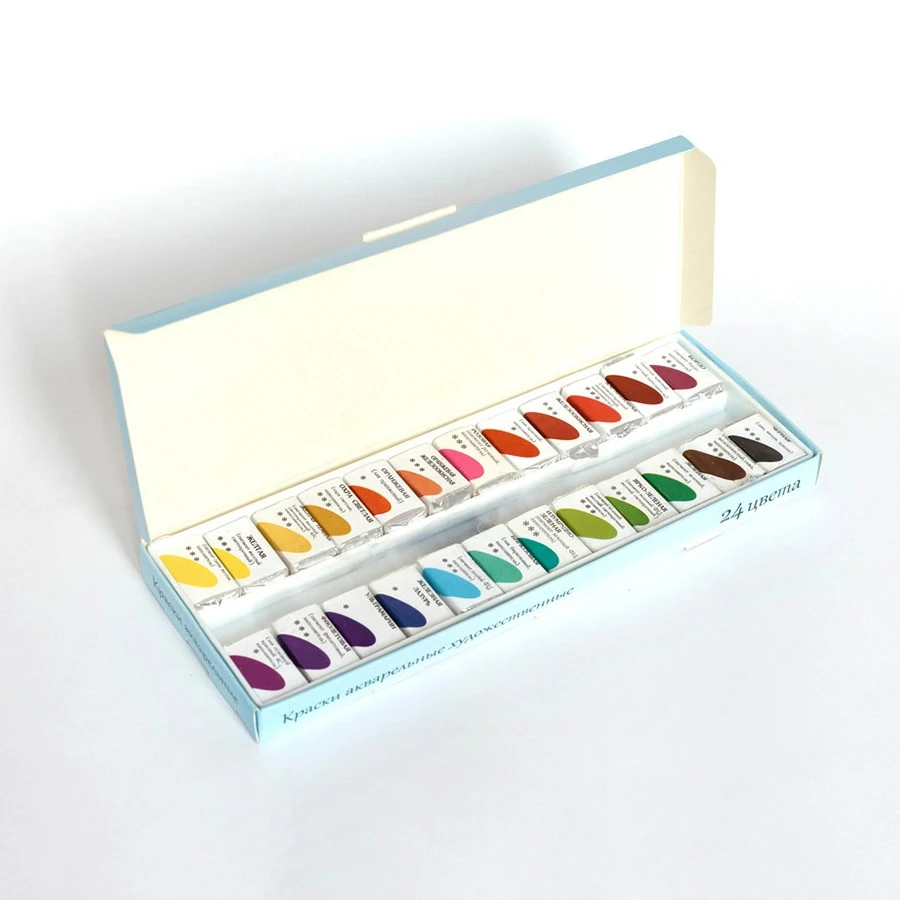 Краски акварельные художественные Аква колор &quotПетербургская классика&quot 24
