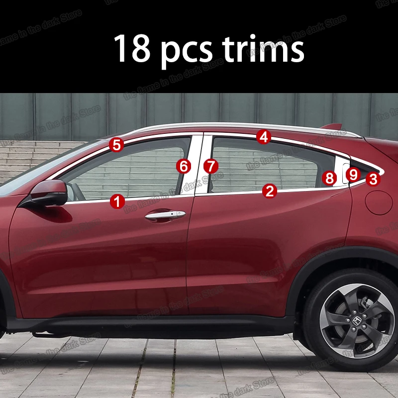 Стеклоподъемник lsrtw2017 из нержавеющей стали для honda hrv vezel 2015 2016 2017 2018 2019 2020 2021 hr-v