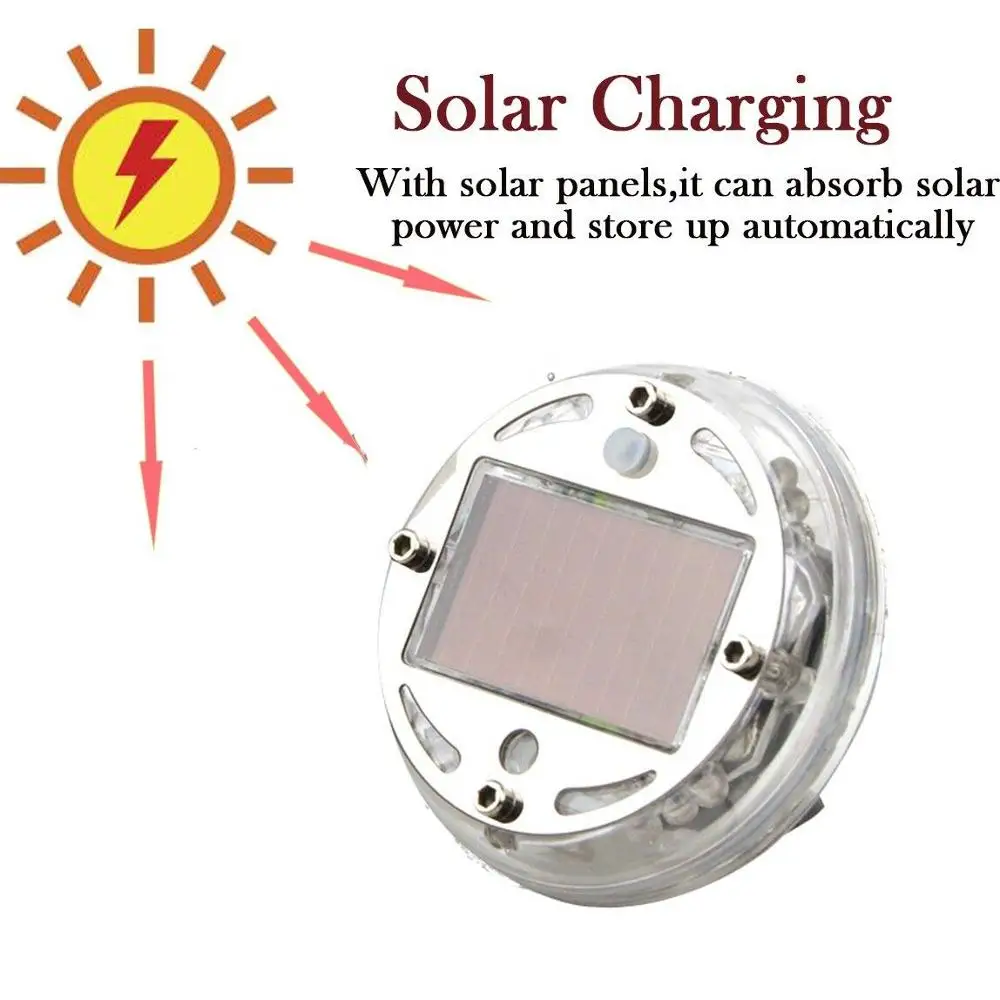 4 режима Авто Автомобильная солнечная вспышка светодиодная Ступица колеса