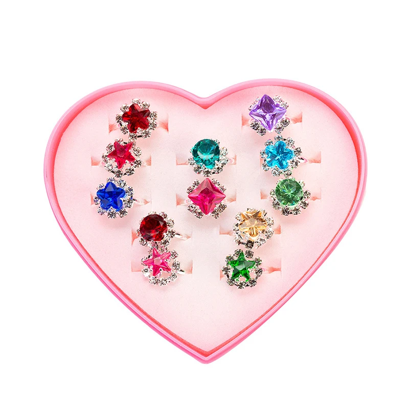 Розовые Красивые кольца для девочек кольцо с драгоценным камнем подарок на день