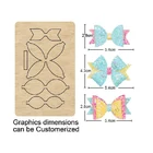 Повязка на голову с бантом, 2020, новая форма для резки, деревянные штампы для лезвия, резак для рукоделия, кожаная ткань, бумажные головные уборы