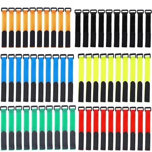 10 шт. многоразовый держатель для удочки, ремни, подтяжки, застежка-крючок, петля, кабельные завязки, ремни, рыболовные снасти, инструмент, рыболовные инструменты