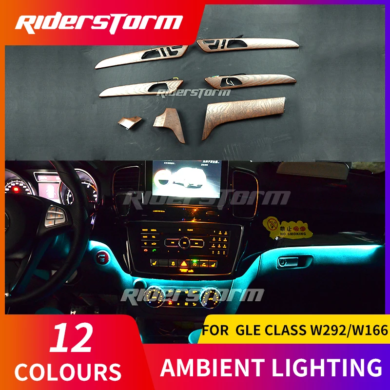For GLE class W292 W166 door panel LED ambient light atmosphere lighting center control for w167 2020 speaker cover | Автомобили и