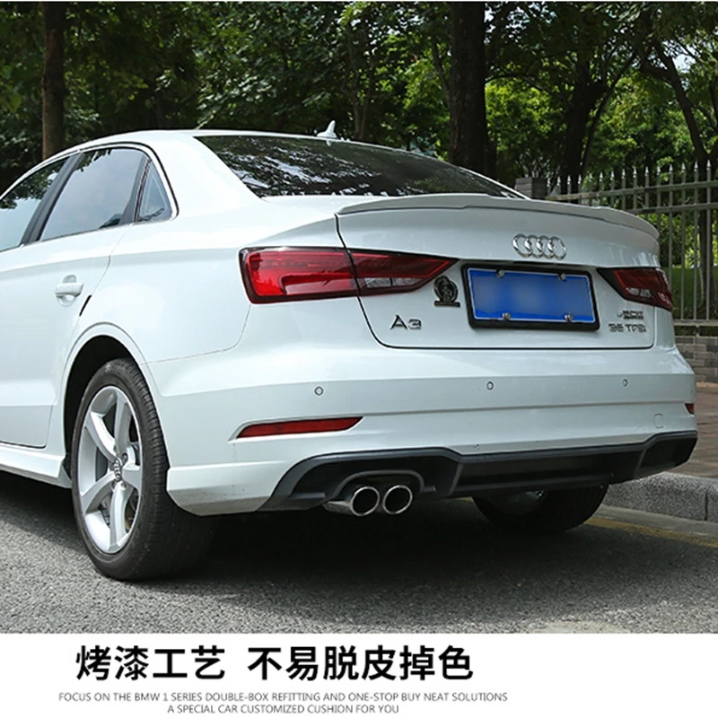

For Audi A3 Spoiler S3 The v model Audi A3 ABS Material Car Rear Wing Primer Color Rear Spoiler For Audi A3 Spoiler 2012-2014