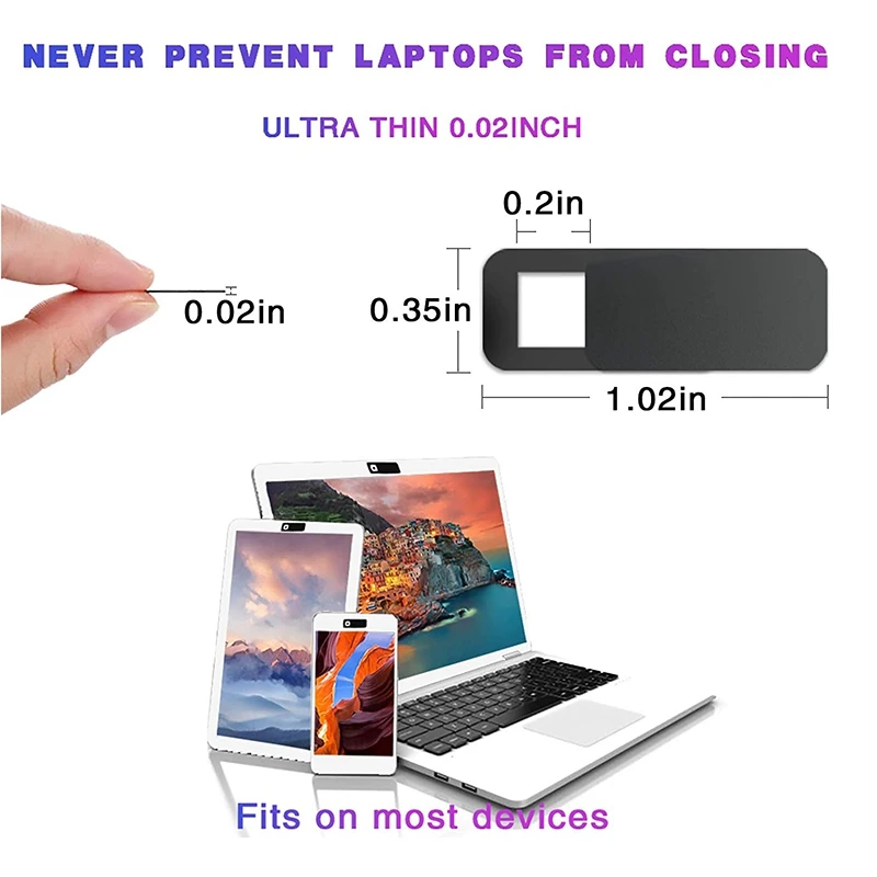 

3 Pcs Computer Tablet Camera Anti-Peeping Privacy Patch Slide Cover Webcam Cover Laptop Camera Cover Sliding