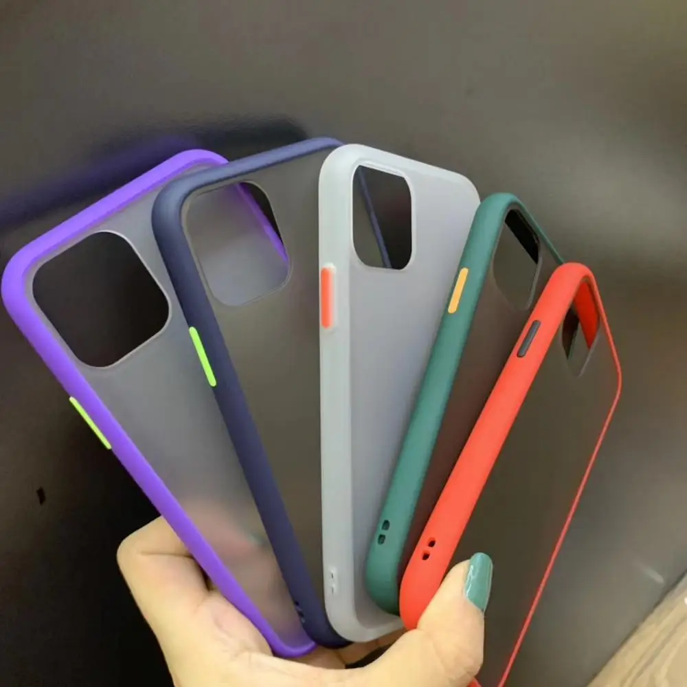 Кожаный чехол для телефона iPhone 6S 7 8Plus X XR XS Max i11 Pro max Мягкая матовая задняя крышка