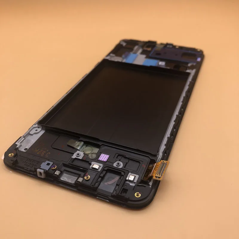A70 frame black NEW ORIGINAL DISPLAY 6.7'' For Samsung Galaxy A70 LCD Frame A705 A705F SM-A705F A705DS LCD Touch Screen Digitizer Assembly - Цвет: A70 frame black