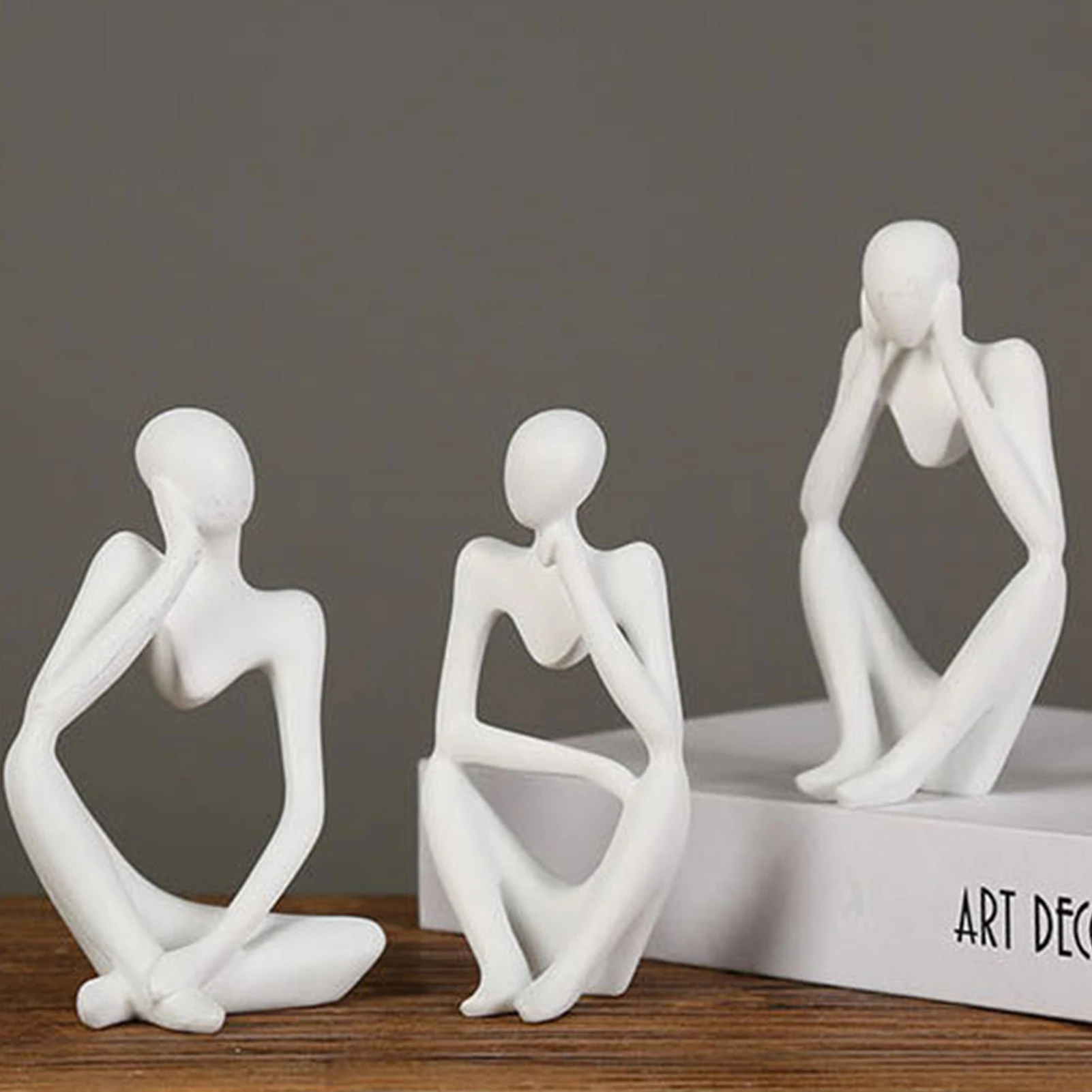 

Mini Character Statue Thinker Sculpture Abstract Resin Sculpture Ornaments For Home Desktop Furnishings Home Decor