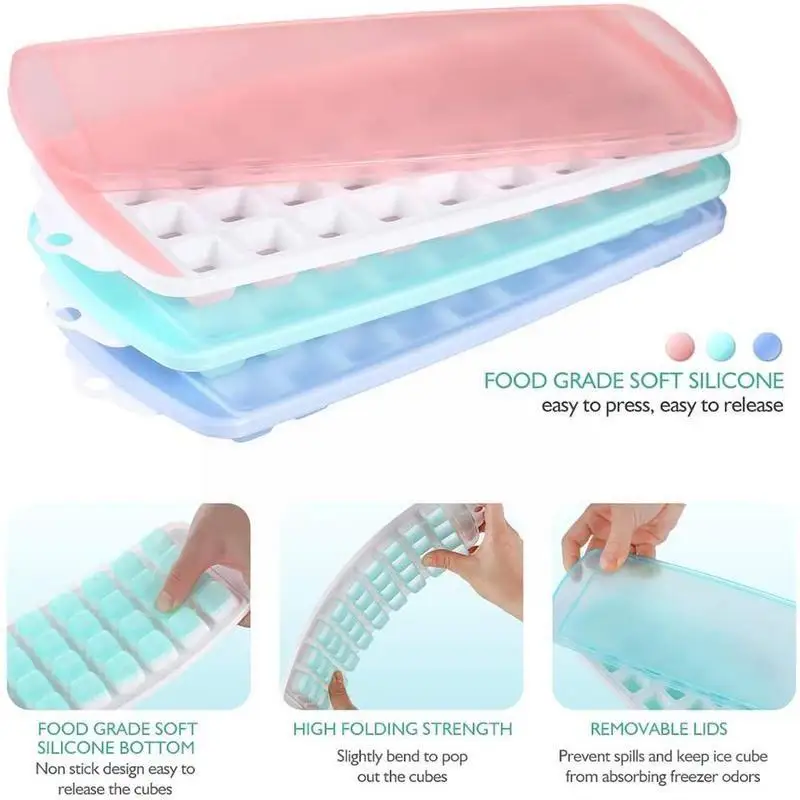 Силиконовый поддон для льда с 21 полостью форма сделай сам кубик 2021 удаляемая