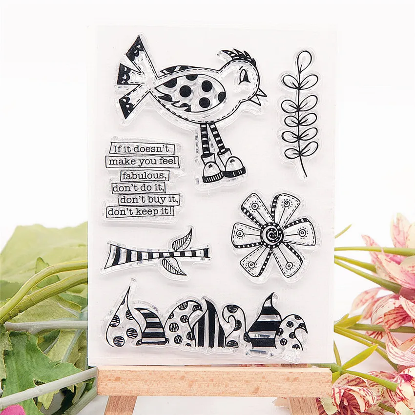 11*16CM Hot selling reading book transparent seal clear stamp silicone seal roller stamp DIY scrapbook album / card production