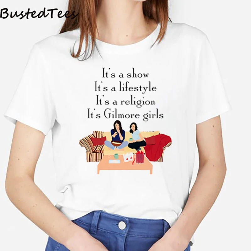 Футболка женская в стиле Харадзюку эстетичная рубашка с рисунком девушки Maiyaca