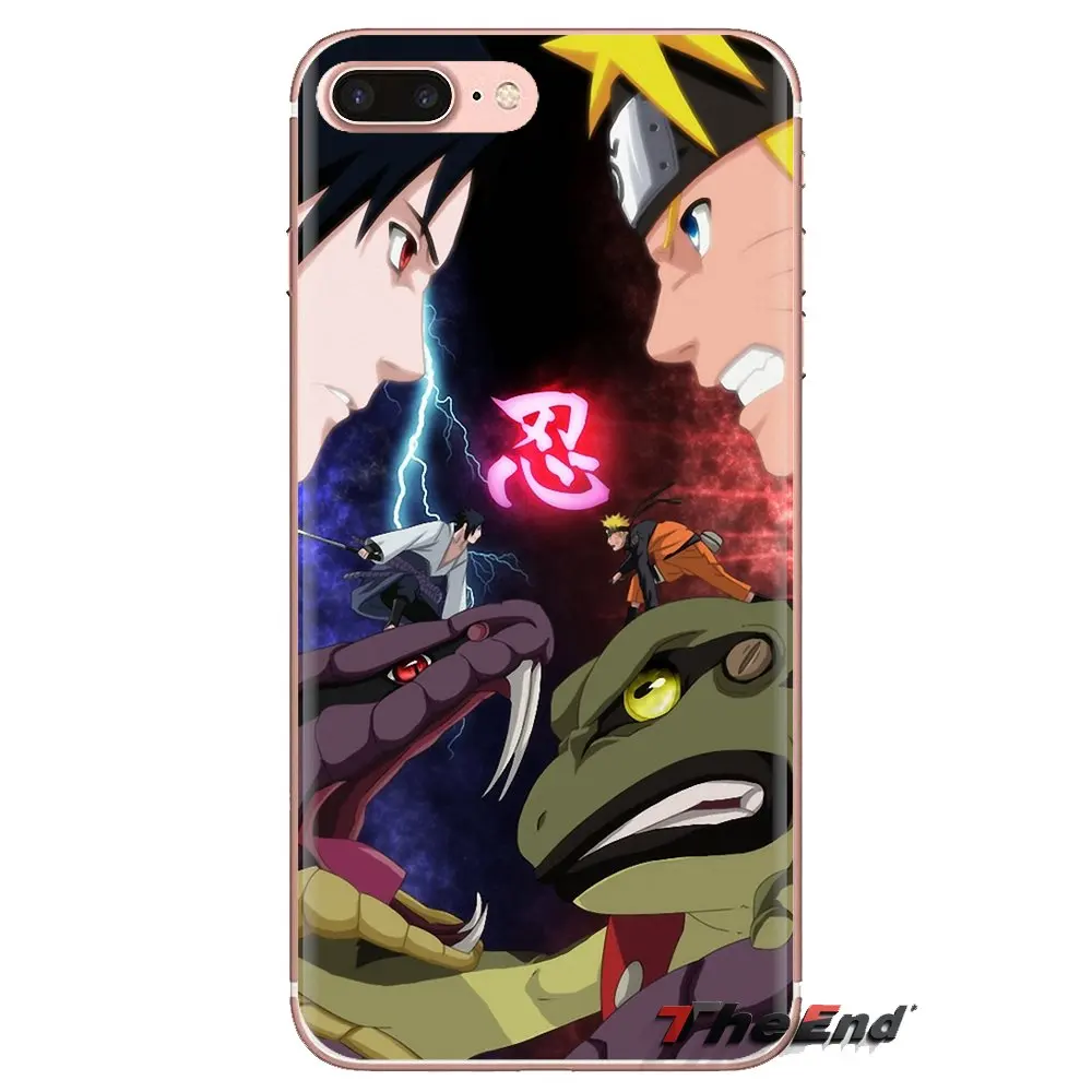 TPU Cover naruto uzumaki and sasuke uchiha For Samsung Galaxy S2 S3 S4 S5 MINI S6 S7 edge S8 S9 Plus Note 2 3 4 5 8 Coque Fundas |
