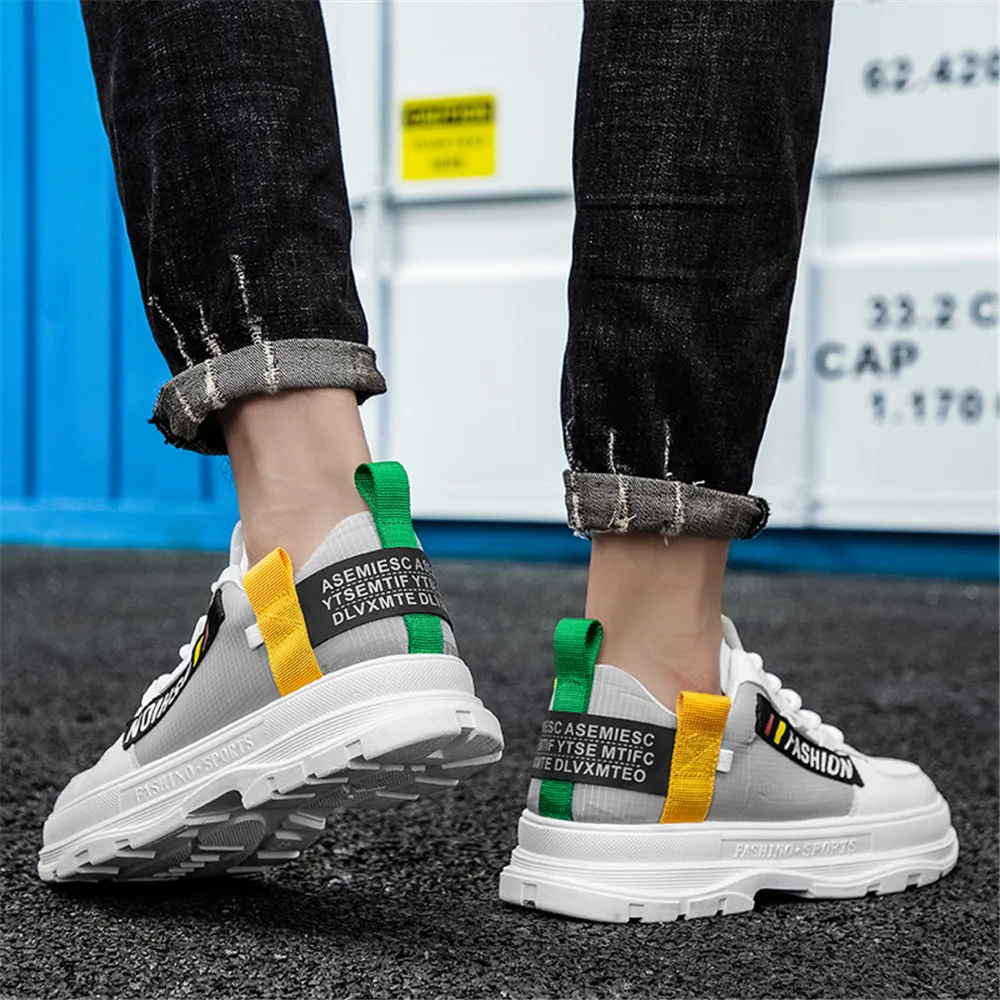 

2021 New Men's Casual Shoes Soft Leather Unisex Running Sneakers Couple Board Shoes Spring Women Comfortable White Shoes Hot