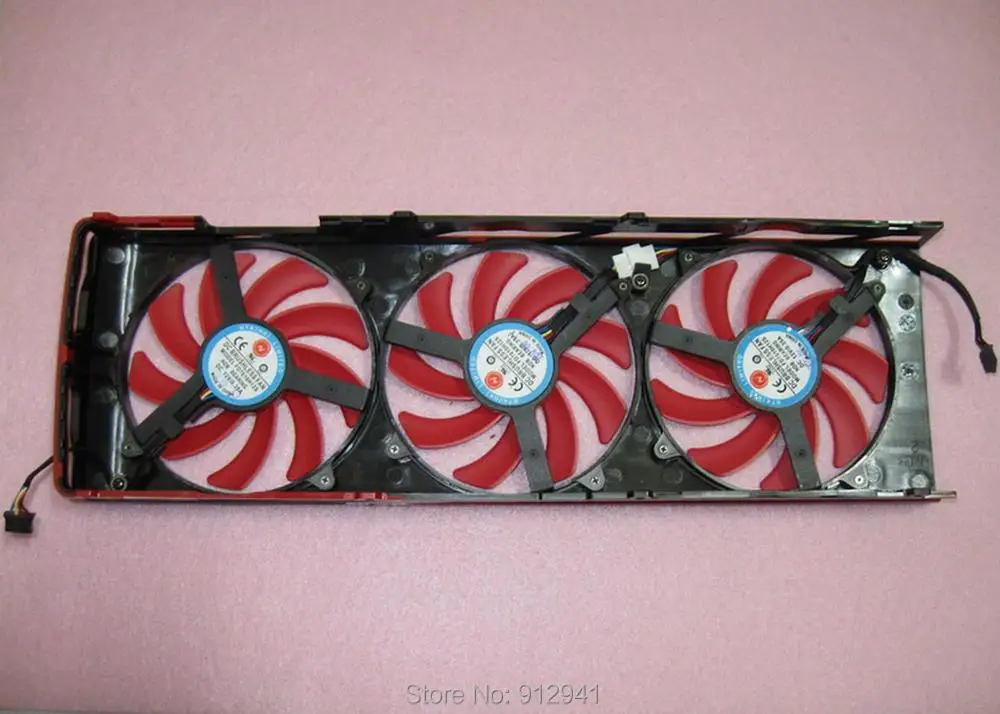 R157 NTK FD7010H12S графика/Видеокарта тройной вентилятор Замена 12V 0.35A 4 провода 4Pin для ATI