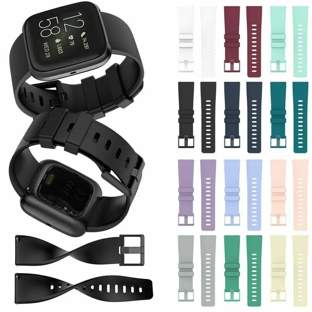 Ремешок для смарт-часов для Fitbit Versa 2/Versa Lite ремешок из мягкого силикона сменный цветной браслет Correa для Versa
