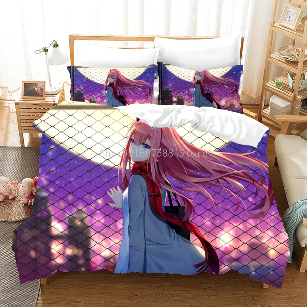 Japanese Anime Re Zero Comforter Bedding Set kara Hajimeru Isekai Seikatsu Emilia Cartoon Duvet Cover And Pillowcases Bed Linen | Дом и сад