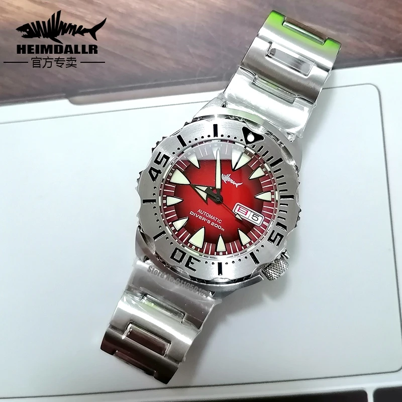 [Официальная Монополия] Мужские часы для дайвинга Heimdallr монстр сапфир кристалл