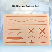 skin suture practice silicone pad kit with wound simulated kit training scissors tool student medical equipment needle teac d6f7