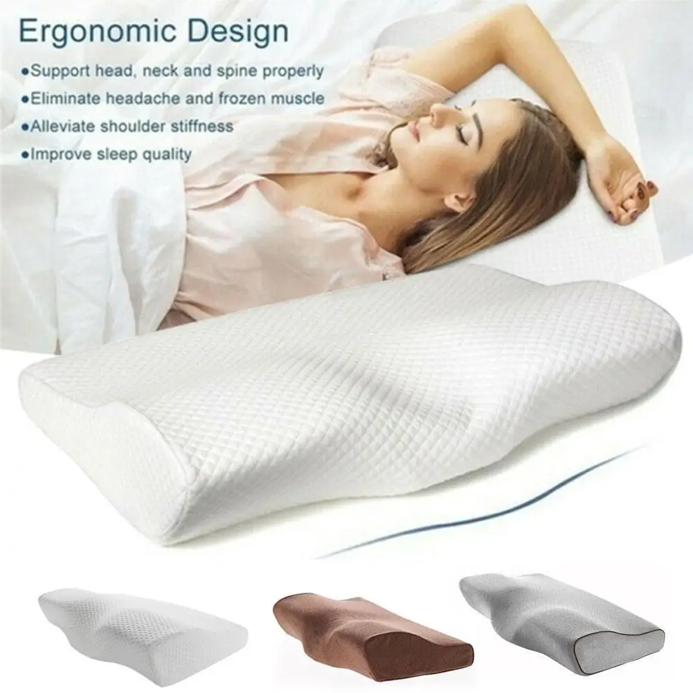 Ортопедическая подушка из рога с памятью, Ортопедическая подушка для восстановления шейного отдела позвоночника, подушка с защитой для шеи...
