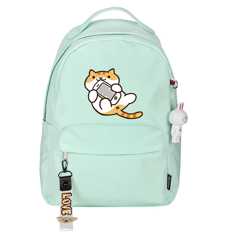 Рюкзак Neko Atsume Cat для костюмированной вечеринки школьная сумка на плечо с
