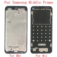 middle frame housing lcd bezel plate panel chassis for samsung m01 m11 phone metal middle frame replacement parts