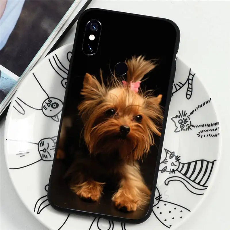 

Mini Yorkshire Terrier Dog cute animal coque cover funda Phone Case For Xiaomi Redmi note 7 8 9 t k30 max3 9 s 10 pro lite