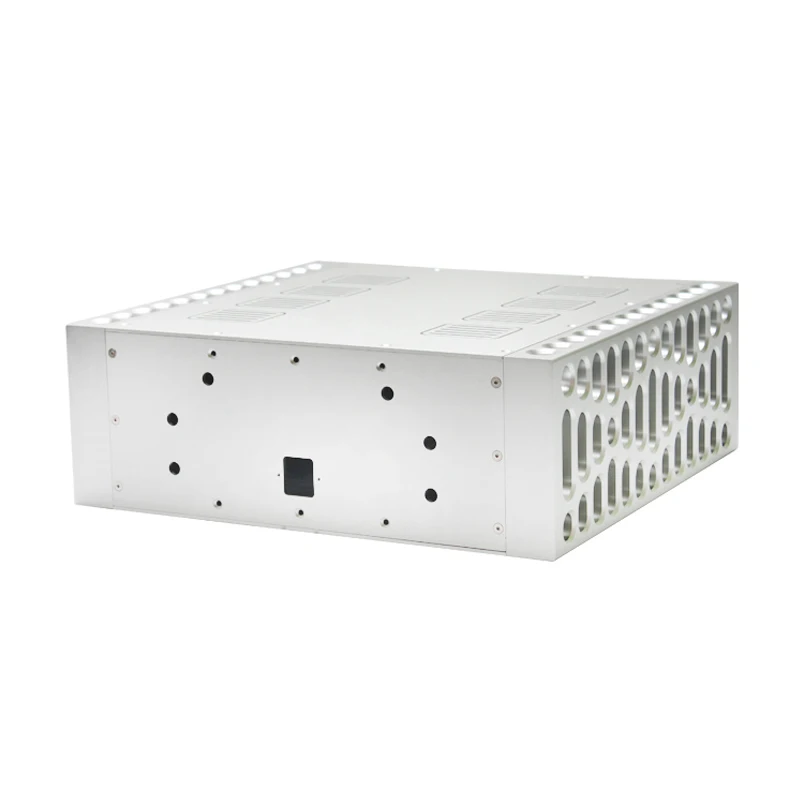 

402*430*150MM CJ-147 All Aluminum Class A Amplifier Chassis Box House DIY Enclosure With Feet Screw Amplifier Case Shell