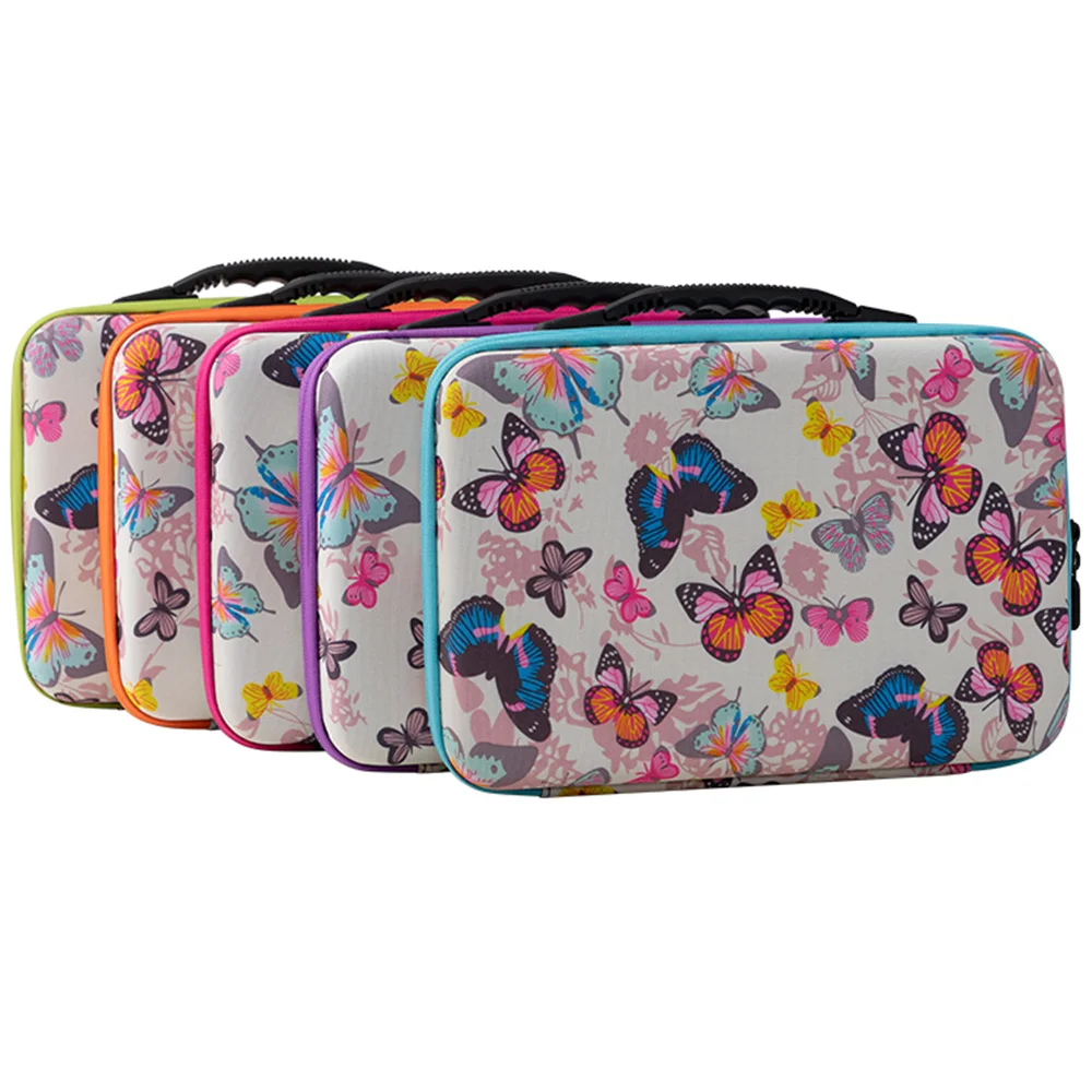 

40 Square Bottles Of Diamond Painting Accessories Container Zipper Storage Bag 40/54 Suitcase 5D Butterfly Embroidery Tool New