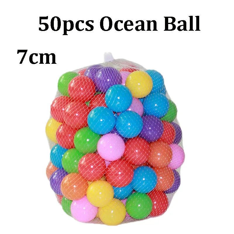 50-200pcs Colors Baby Plastic Balls Water Pool Ocean Wave Ball Kids Swim Pit With Basketball Hoop Play House Outdoors Tents Toy | Игрушки и