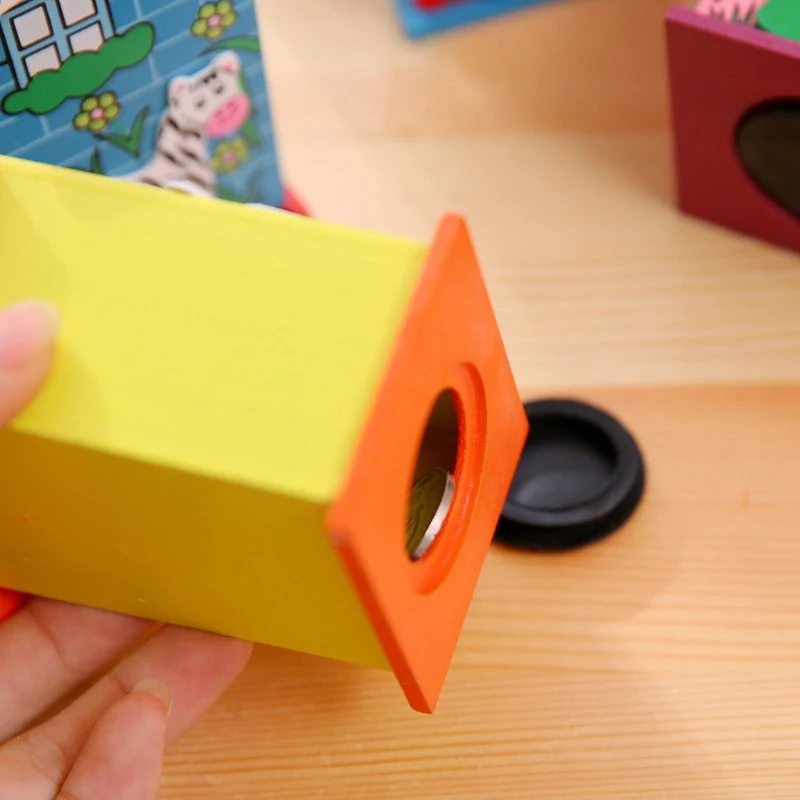 Деревянные детские банковские игрушки в форме домика копилки для детей монет