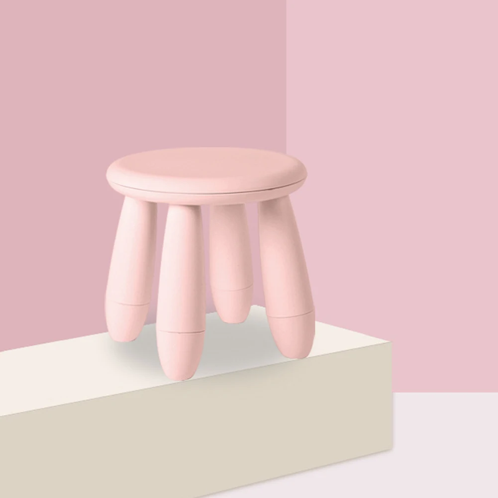 

Mini Portable Detachable Children Stool PP Living Room Thickened Round Seat Solid Non Slip Learning Furniture Home Kindergarten