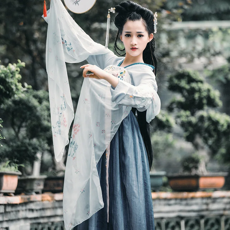 

Hanfu Costume Chinese Style Women Elegant Traditional Clothing Han/Tang/Song Dynasty Fairy Costume Hanfu Cosplay Wear DQL1867