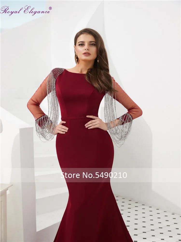 Королевское элегантное вечернее платье с коротким рукавом глубоким вырезом из