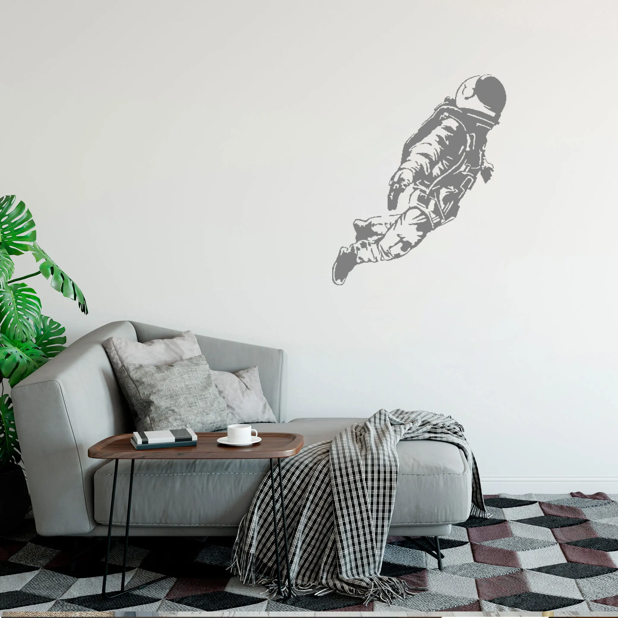 

Astronaut Space Rocket Wall Sticker Kids Room Bedroom Astonaut Rocket Space Wall Decal Boy Room Vinyl Decor DW3957