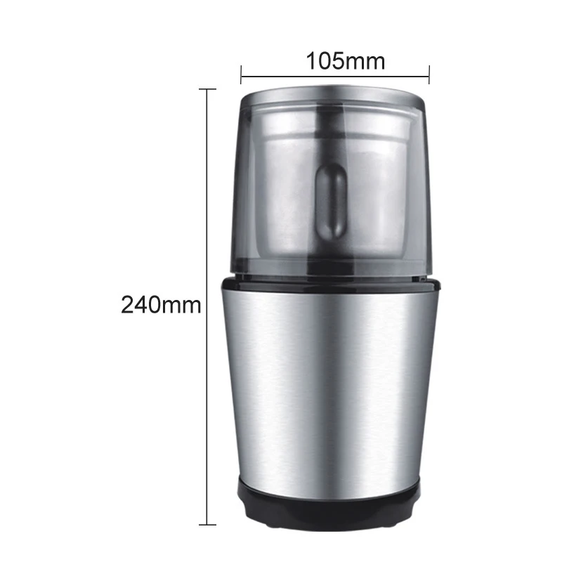 

Electric Coffee Grinder Kitchen Coffee Bean Cereals Nuts Bean Spices Grains Grinding Machine Stainless Steel Coffee Grinder Mill