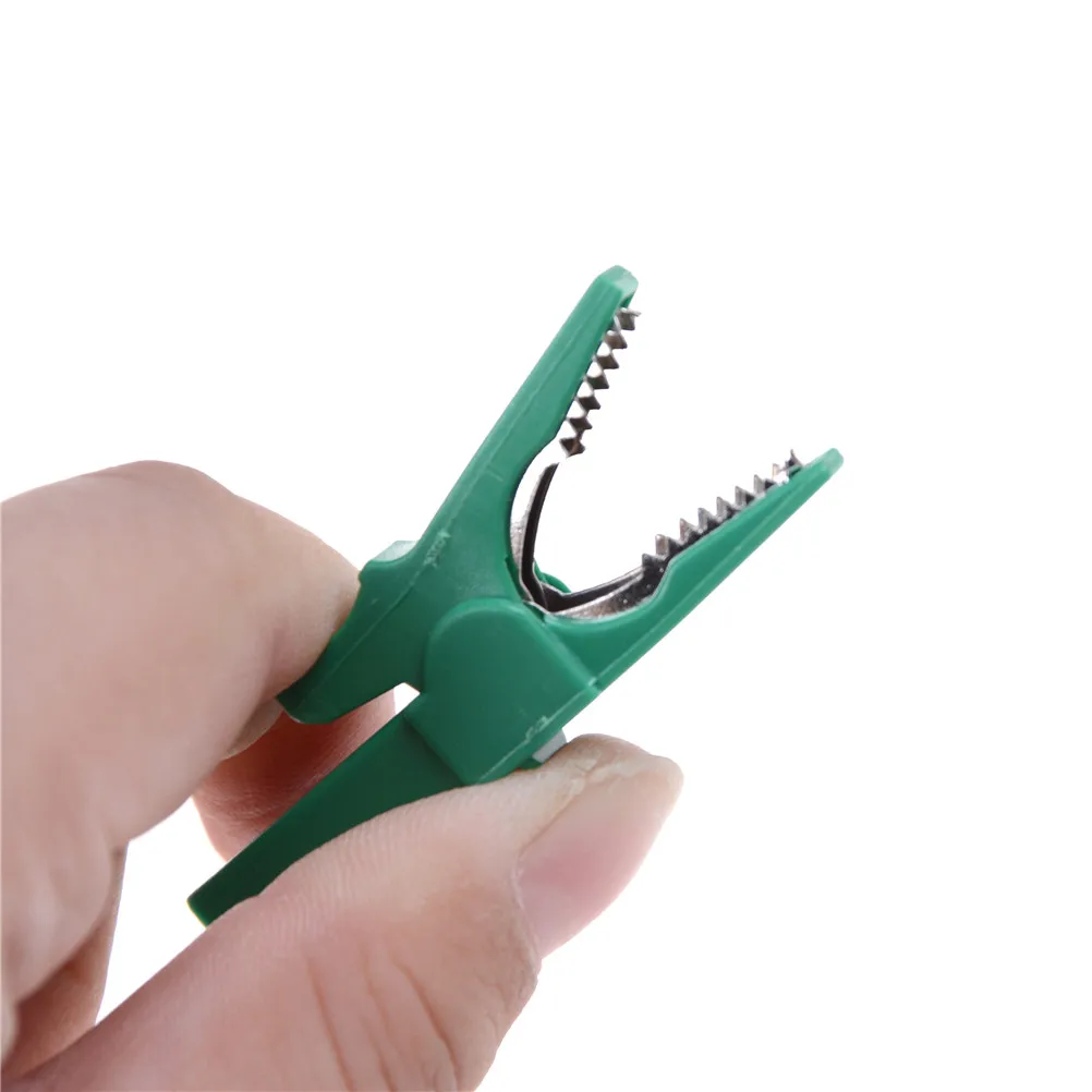

2pcs 55mm Alligator Clips Crocodile Clips Cable Lamp For Male Banana Plug Connector