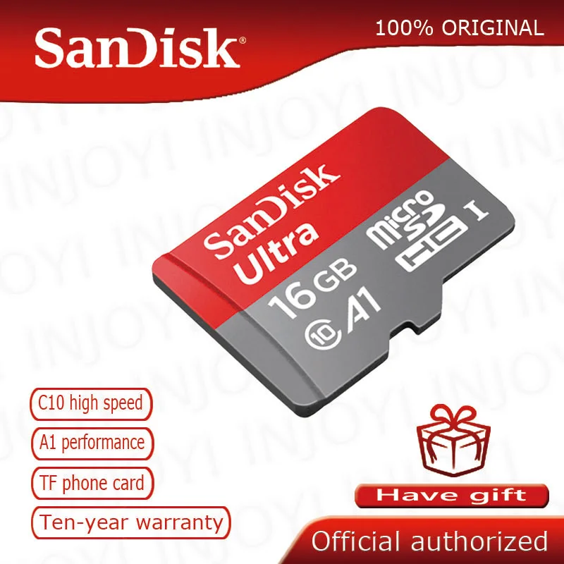 Карта памяти SanDisk Ultra micro SD класс 10 128 ГБ 64 32 16 8 80 МБ/с./с|memory card class|memory class 10cartao de |