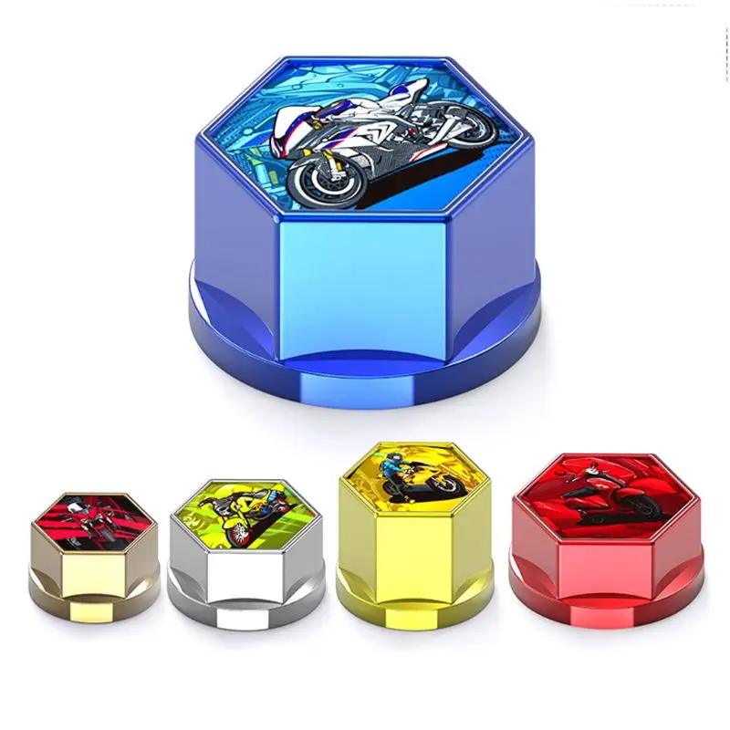 

5pcs/set Motorcycle Modified Accessories Screw Cap Electroplating Plastic Cover E7CA